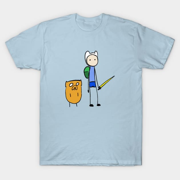 Boy and Dog T-Shirt by funkysmel
